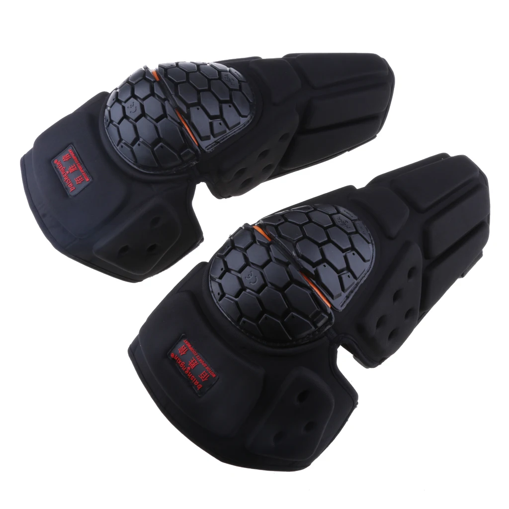 Summer Cool Black Motorcycle MTB Sports Knee Protector Guard Pads for Racing Riding Skating