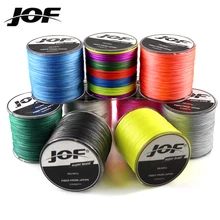 JOF бренд 500 м 8 нитей 4 нити 10-80 фунтов ПЭ многофиламентный Плетеный рыболовный шнур рыболовная Леска рыболовная нить проволока для морской рыбалки
