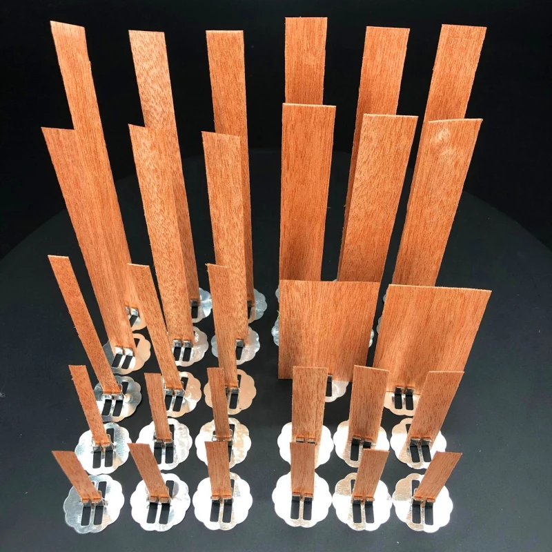 10pc 6-13cm Wooden Candles Wick With Sustainer Tab Candle Wick Core For DIY Candle Making Supplies Handmade Soy Parffin Wax candle wicks,candle wick,candle wick tabs