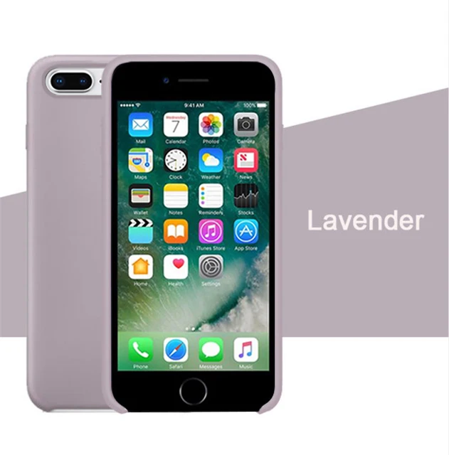 Роскошный силиконовый чехол для iphone 7 8 6S 6 Plus 11 Pro X XS чехол для MAX XR на Apple iphone 7 8 plus X 10 чехол официальный - Цвет: Lavender