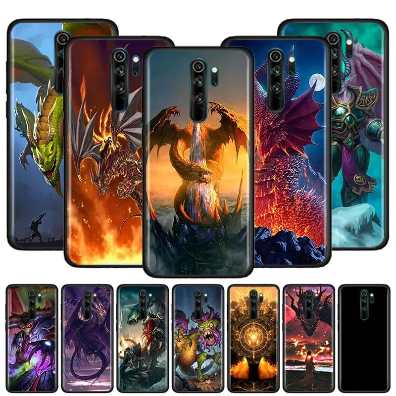 Классический чехол Hearthstone для Xiaomi Redmi Note 9S 8T 8 7 9 9A 9C K30 Pro 8A 7A 6 Черный силиконовый