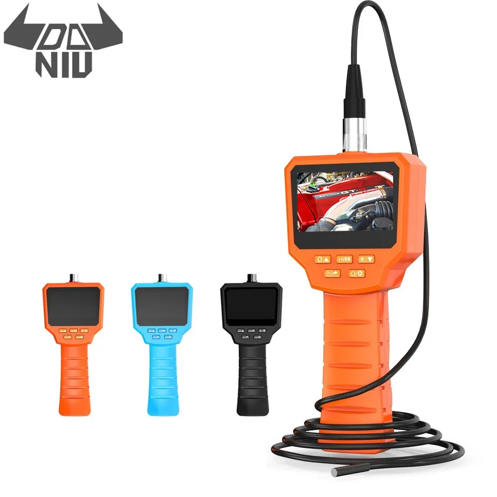 

DANIU 3 inch IPS Screen Digital Detection Borescope 5.5mm Lens 3/5/10M Hard Wire Borescopes