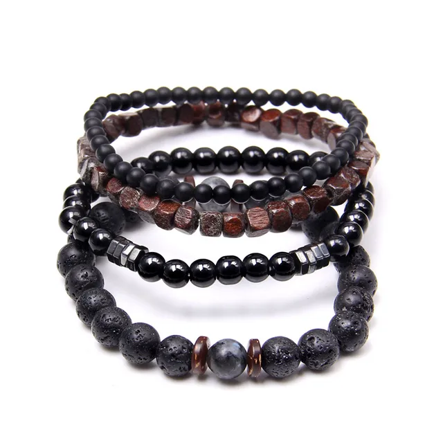 Conjunto de Pulsera de Labradorita Natural, Hematita Real, Limpieza de Energía