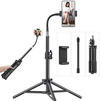

0.5m Portable Aluminum Phone DSL Camera live tripod stand Mount Digital Camera Tripod Support LED Ring light for iPhone