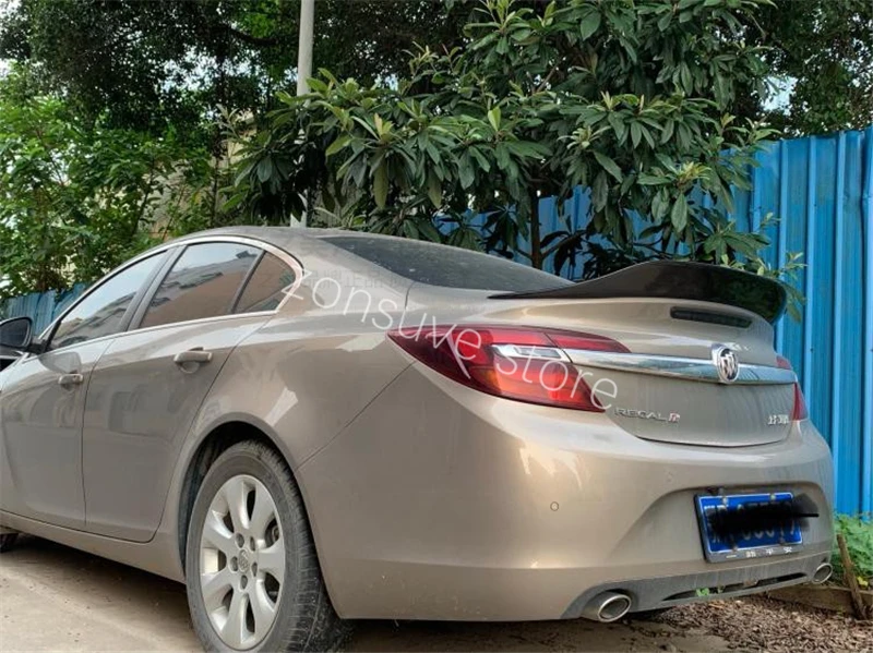 Использовать для opel insignia спойлер год Buick Regal глянцевое углеродное волокно/FRP заднее крыло R стиль спортивные аксессуары