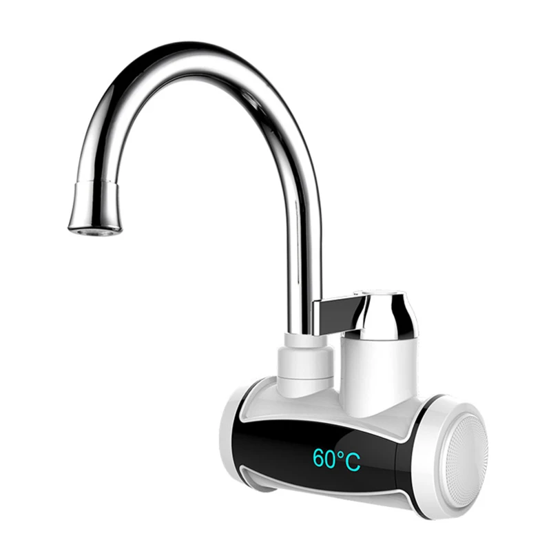

Home Bathroom Kitchen Electric Faucet Tap Instant Hot Water Heater 360 Degrees