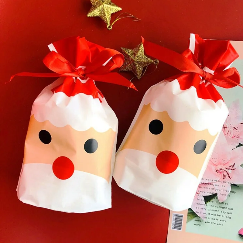 Рождественские подарочные сумки Санта Клаус Рождественская елка сумки для конфет рождественские украшения для дома Navidad рождественские новогодние вечерние сумки