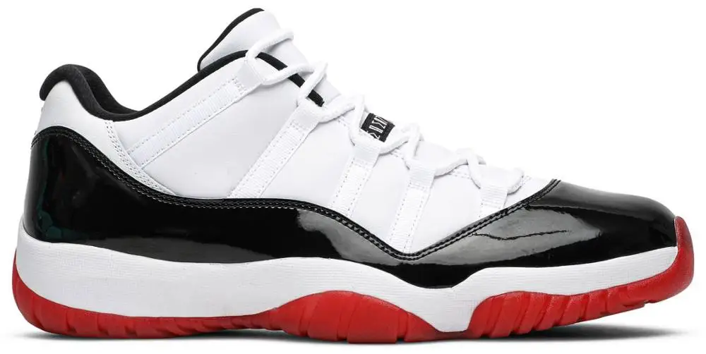 white low top 11s