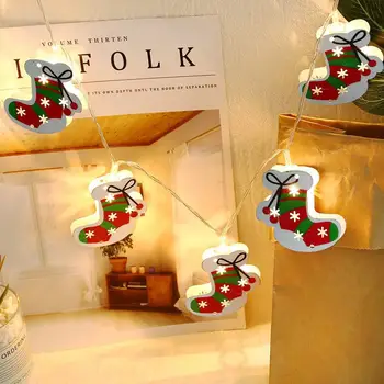 

10LED Festoon Christmas stocking Lights Fairy Lights Outdoor Party Wedding Holiday Christmas Decoration christmas lights outdoor