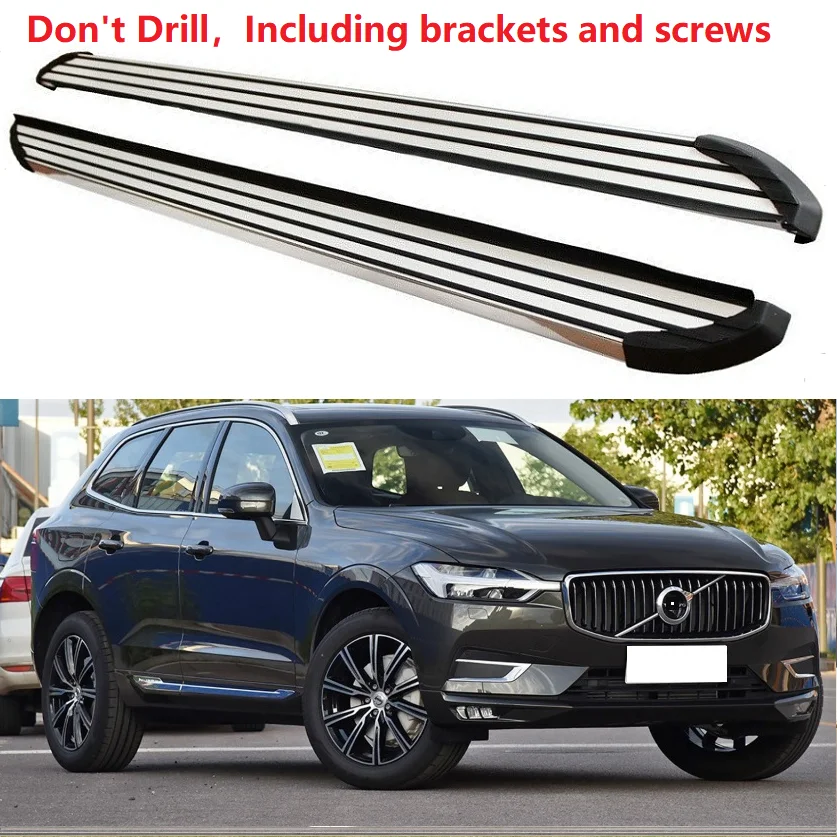 Алюминиевый forVolvo XC60 Беговая доска боковой шаг Nerf бар педаль