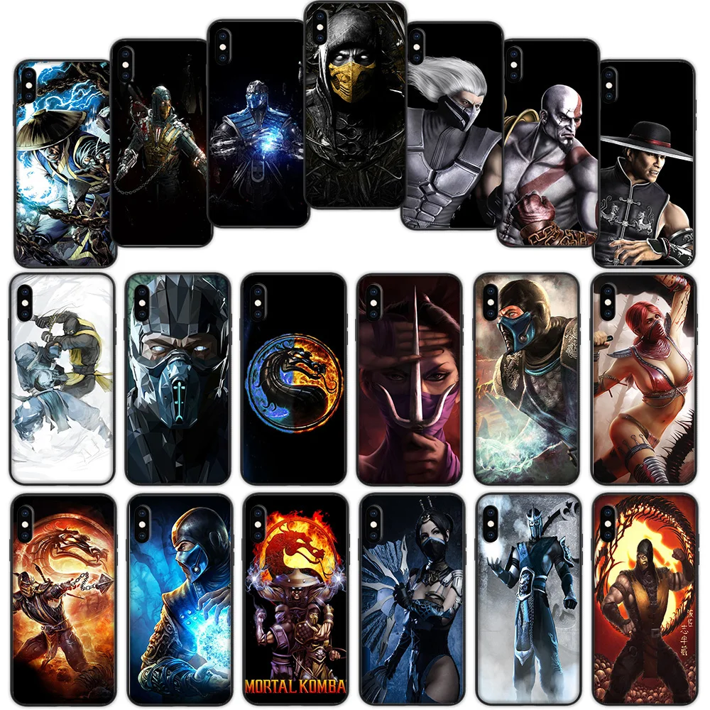 Мягкий чехол Mortal Kombat для iPhone 12 11 Pro X XS XR Max | Мобильные телефоны и аксессуары