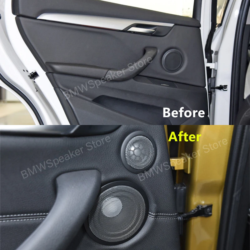For BMW F30 F31 F32 F33 F34 F48 F36 F45 F46 3GT 3 Series Car Front Rear Door Speaker Covers Mid High Range Audio Horns Case Trim door speaker covers
