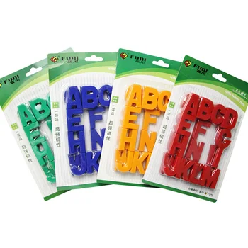 

Fridge Magnet Capital Letters White Board Buttons Ferrite Permanent Magnet for Child Education and School Teaching 26pcs