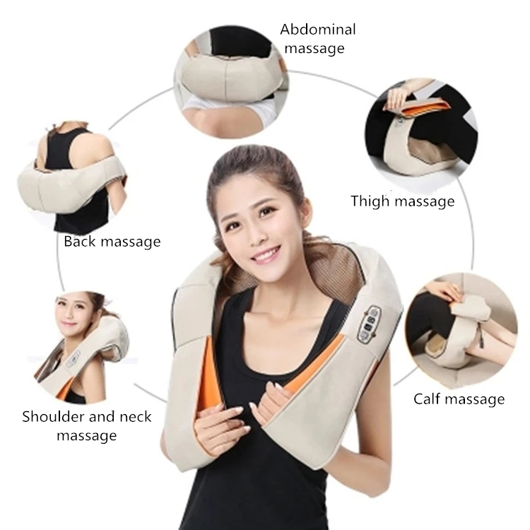 

Neck Massager For Back Car Home Shiatsu Vibrating Massager For Neck Relaxer Body Maddageador Health Care Electric Back Massage