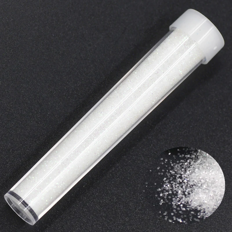1 Bottle Kawaii DIY White Glitter Nail Powder Glitter Nail Dust Powder