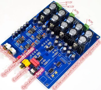 

Dual chip AK4396VF+AK4113 luxury decoder DAC Supports fiber coaxial USB input For Power Amplifiers Speakers