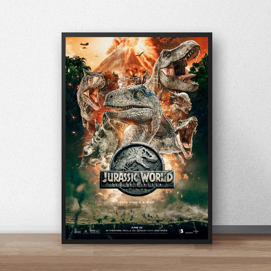 

Dinosaur Jurassic Park Jurassic World Classic Movie Poster Canvas Print Home Decoration Wall Painting ( No Frame )