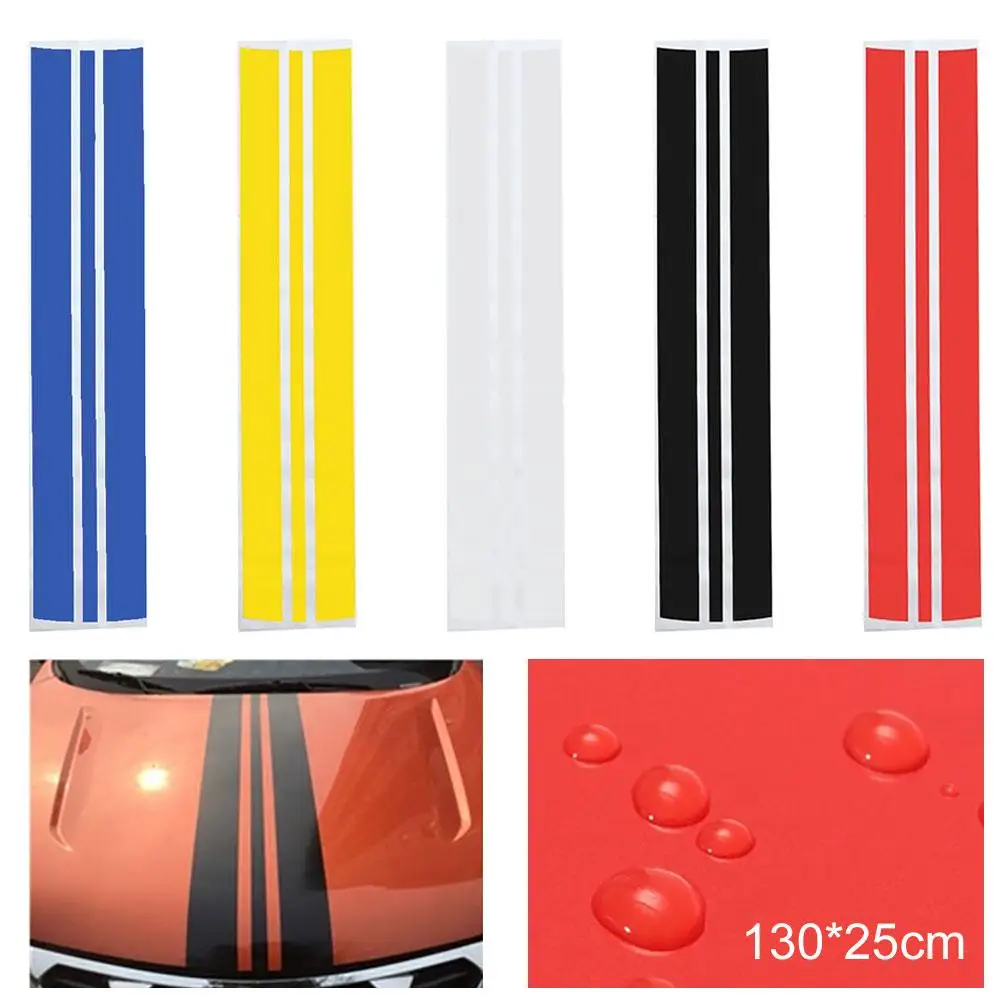 

80% HOT SALES!!! Sporty Stripe DIY Car-Styling Vehicle Hood Reflective Decals Sticker Decoration