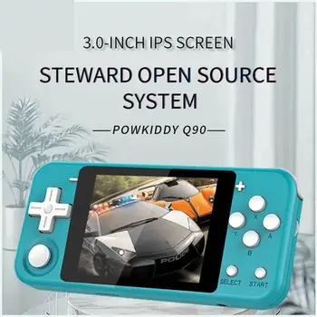 

Q90 Retro Game Console 3 inch IPS screen Open Dual System Handheld, Video Game Handheld Support PS1 game player q90