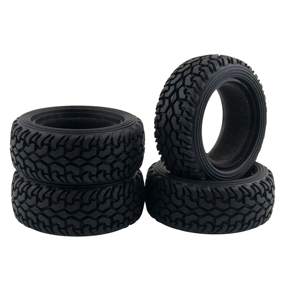 4pcs High Performance Rc Rally Car Black Grain Rubber Tyre Wheel Tires For 1 10 4wd Rc On Road Car Tamiya Hsp Hpi Kyosho Tire Wheel Rc Rallyrally Car Tires Aliexpress