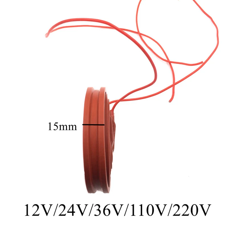 15 мм 80 Вт 12 В~ 220 В силиконовый резиновый нагревательный кабель кремнезем нагреватель геля ремень Pad Водонепроницаемый гибкий электрический провод высокой температуры