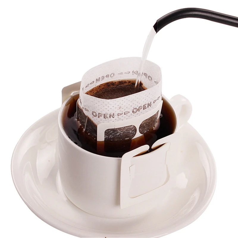 Goedkoop 200 Pcs Draagbare Drip Koffie Poeder Papieren Filters Opknoping Oor Drip Bag Filter