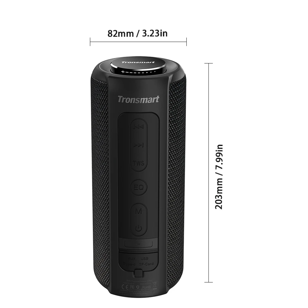 Tronsmart Element T6 Plus 40 Вт bluetooth-динамик BT5.0 IPX6 Водонепроницаемый TWS стерео звук беспроводной динамик с глубокими басами для дома
