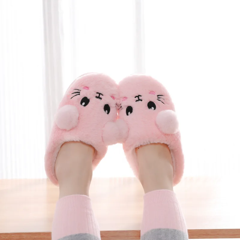 Toddler Baby Girl Kids Winter Slippers For Girls Children Boys Girls Slippers Kids Cartoon Flip Flops Kids Home Shoes Fur Slides