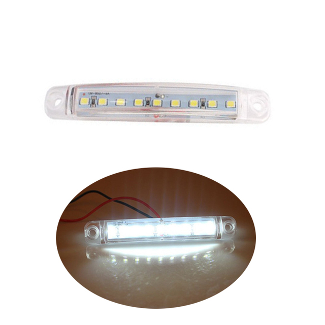 Truck Side Warning Light 9 LED Muticolor Waterproof Car Width Lamp Trailer Bus Van Signal Marker Bulb