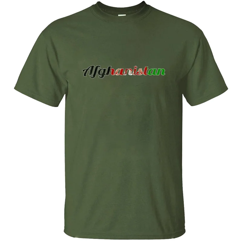 Men-Army Green На заказ, комическая футболка с флагом страны Африки, футболка унисекс с надписью, Юмористическая футболка с короткими рукавами - Цвет: Men-Army Green