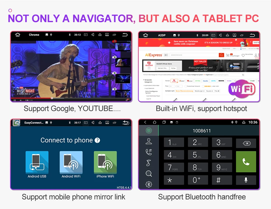 Best Isudar 2 Din Android 9 Auto Radio For VW/Volkswagen/Touareg Canbus Car Multimedia DVD Player GPS Octa Core ROM 32GB DVR Camera 19