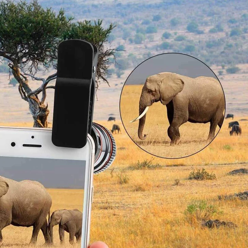 SHELLNAIL Phone Camera Lens Universal Clip 8X 12X Zoom Cell Phone Telescope Lens For iPhone External Telescope Phone Accessories SHELLNAIL Phone Camera Lens Universal Clip 8X 12X Zoom Cell Phone Telescope Lens For iPhone External Telescope Phone Accessories
