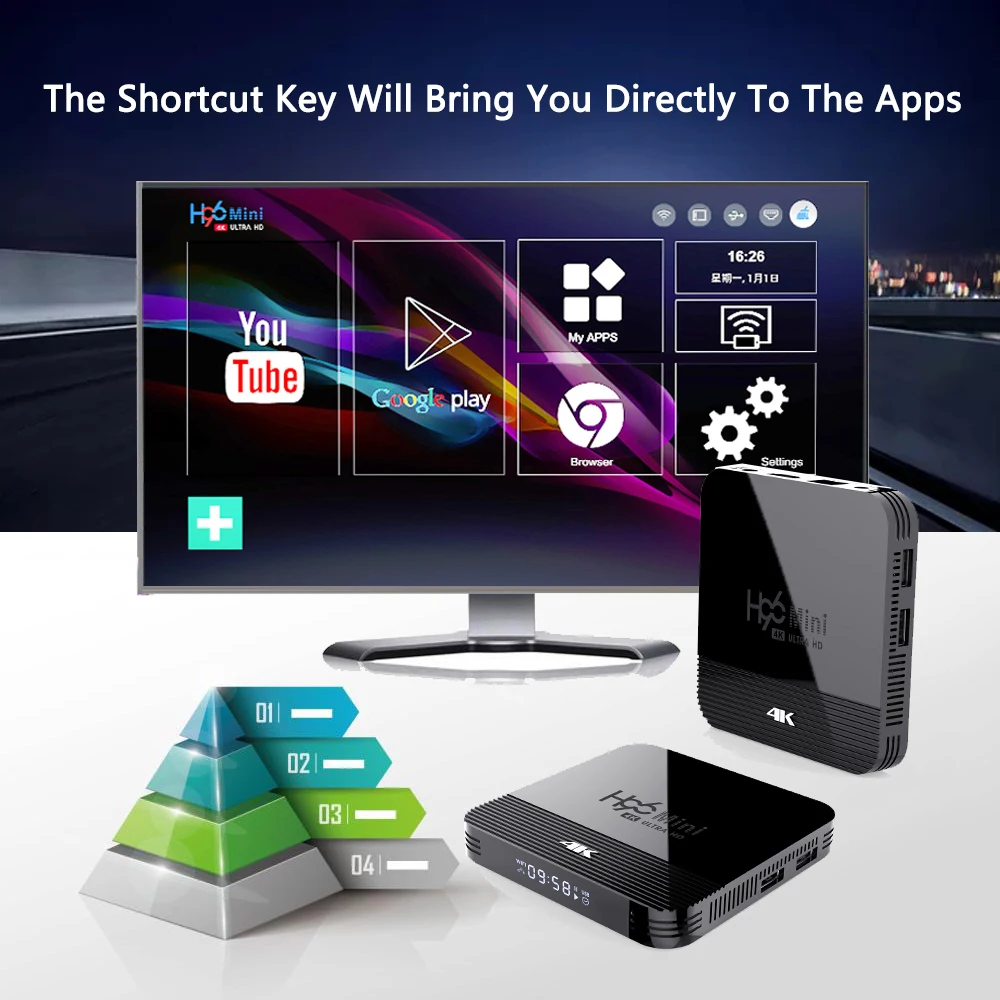 Smart tv box android tv Iptv H96 mini 3228A 2g 16g Android 9 box tv android box 2gb Bluetooth H96 MINI H8 smart tv телеприставка
