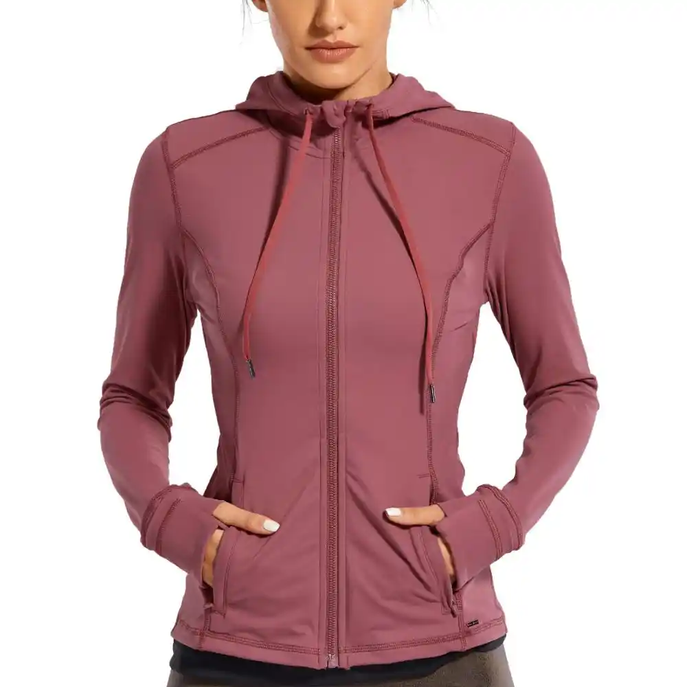 womens zip up workout jacket