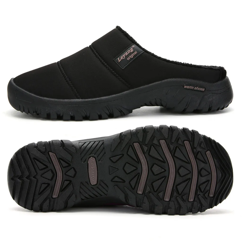 Мужские тапочки; пара; большие размеры; повседневная домашняя обувь; бархатная теплая обувь; удобные хлопковые тапочки; тапки для дома