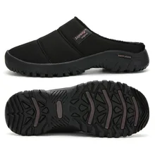 Мужские тапочки; пара; большие размеры; повседневная домашняя обувь; бархатная теплая обувь; удобные хлопковые тапочки; тапки для дома