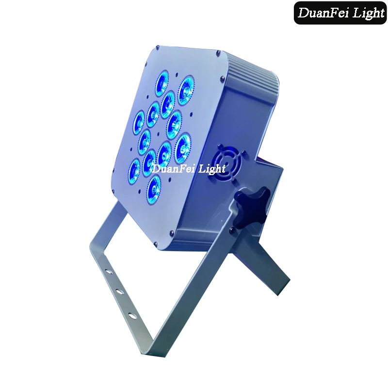 12 Лот Крытый плоский par led был настенный светодиодный Аккумуляторный par свет 12x15 Вт dj плоский светодиодный par-прожектор RGBWA функция приложения для телефона