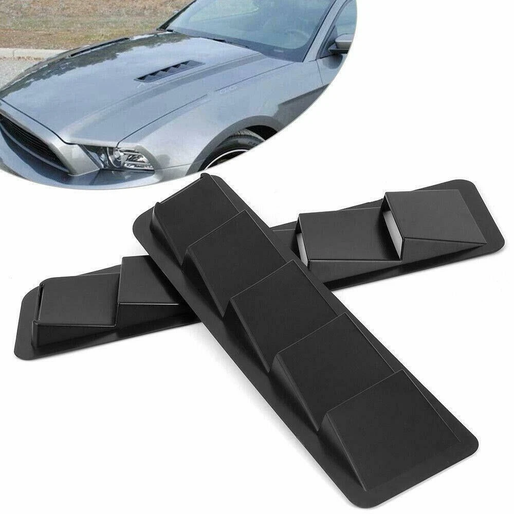 Abs Universal Hood Vent Pair Vents Air Intake Scoop Louvers