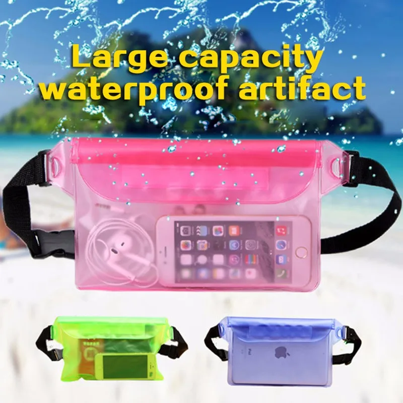 

Waterproof Drift Diving Swimming Bag Underwater Dry Shoulder Waist Pack Bag Pocket Pouch for iphone 7 8 XR Xs Case Cover/camera
