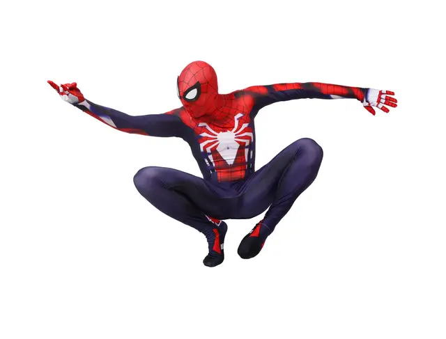 Traje Cosplay de Homem Aranha Avançado Lycra Spandex Adultos Marvel PS4 Jogo  Traje Cosplay Gatos - Costumeslive.com