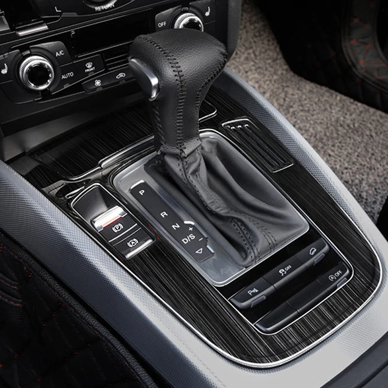 CarMangGo для Audi Q5 B8 B9 2012-, автомобильный Стайлинг, панель переключения передач, хромированная рамка, крышка, наклейка, отделка, аксессуары для интерьера
