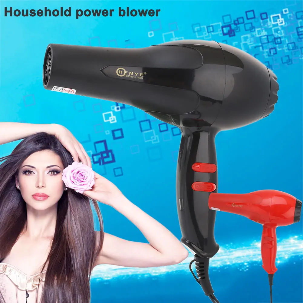 

Hair Dryer 1600W Hair Blower US Plug Professional Super Speed Durable Tools Salon Hot Cold Wind Household