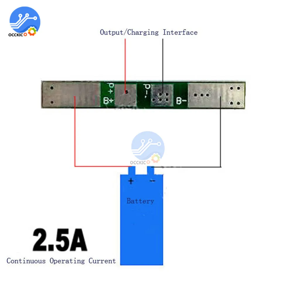 Защитная плата 1S 3 7 в 18650 а для зарядки литий ионного аккумулятора PCB BMS модуль