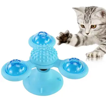 

Cat Windmill Toy Interactive Turntable Creative Cat Groomer Cat Training Toy