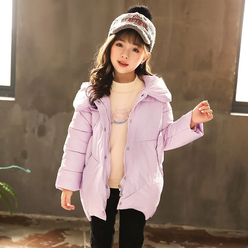 

2019 Winter New Style Brand Childrenswear Korean-style Thick Warm Fresh Cotton-padded Jacket Inner Wearing Girls Padded Cotton C