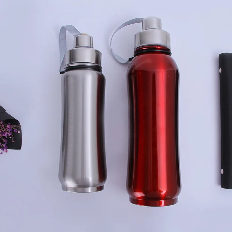 

Stainless Steel Sports Bottles Portable Car Mounted Pot Space Large Capacity Outdoor Mountain Climbing Pitcher