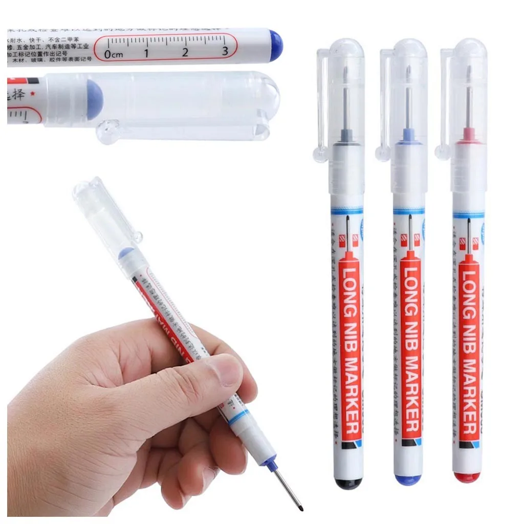 

Best Selling Products Marker Woodworking Long Head Marker Pen Decoration Hareware Processing Deep Hole Drop Shipping Wholesale