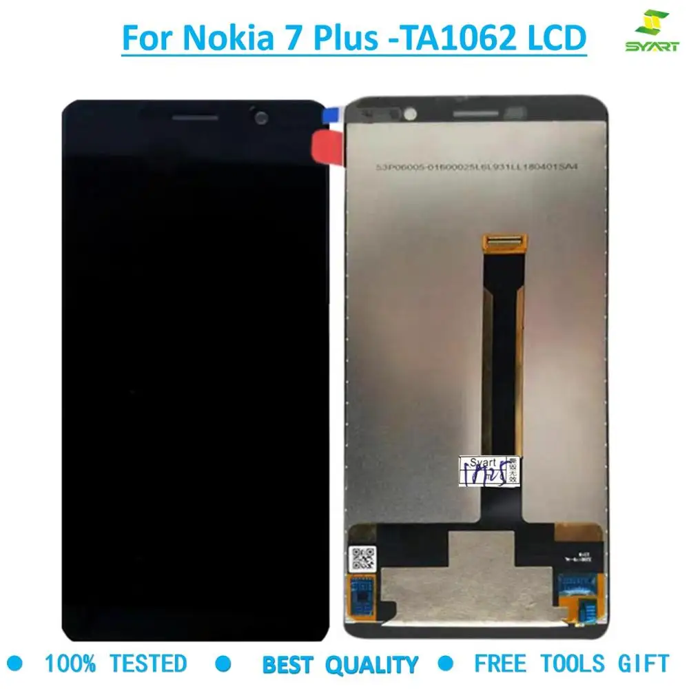 

6.0 inch Black Screen lcd For Nokia 7 Plus TA1062 LCD Touch Display Panel Digitizer A ssembly Repalacent +Free tools+holder