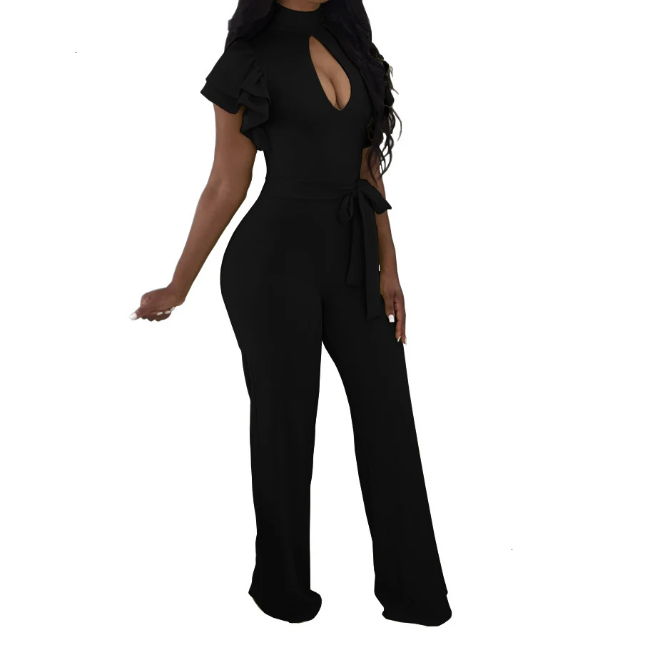 3xl-Plus-Size-Women-Wide-Leg-Jumpsuit-Sexy-Club-Wear-Playsuit-Black-Yellow-Romper-Ruffles-Sleeve (6)