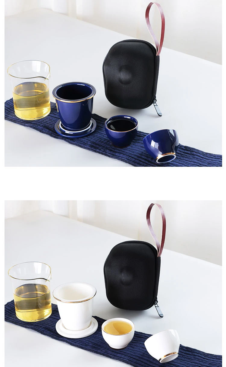 Японский стиль, чайная чашка, для офиса, для путешествий, чайник, один чайник, две чашки, дорожный чайный набор, для дома, для улицы, чехол для кунг-фу, чайный горшок